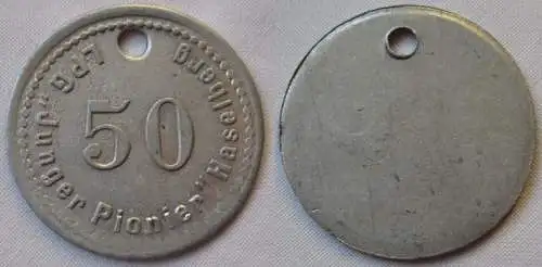 Aluminium Wertmarke LPG "Junger Pionier" Haselberg (112962)