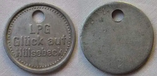 Aluminium Wertmarke LPG Glück Auf Hülsebeck (111689)