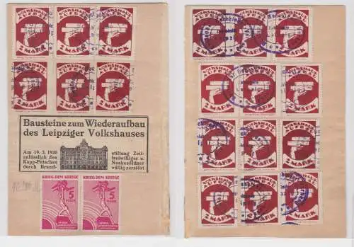 138916 Bausteine zum Wiederaufbau des Leipziger Volkshauses 1921