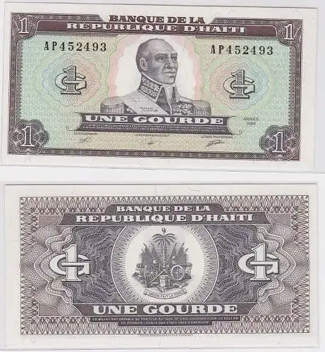 1 Gourde Banknote Banque de la Republique D´Haiti 1989 (121872)