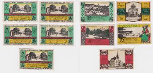 5 Banknoten Notgeld Jäger Appell in Bückeburg 1921 (123303)