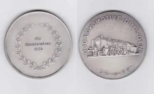 seltene DDR Medaille BSG Lokomotive Dresden für Meisterehren 1954 (119709)