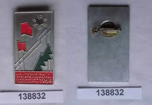 DDR Sport Abzeichen Deutsche Skimeisterschaften Oberhof Goldlauter 1964 (138832)