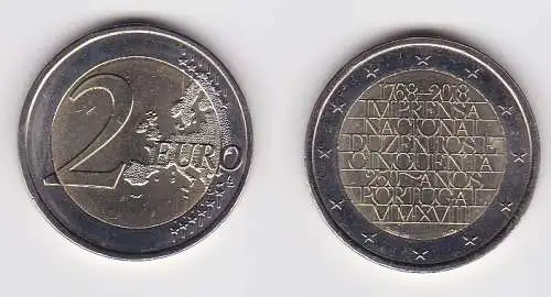 2 Euro Gedenkmünze Portugal 2018 Nationale Druckerei Stgl. (139260)