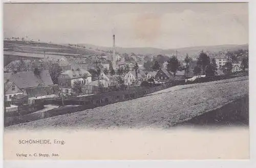 908025 Ak Schönheide im Erzgebirge - Panoramaansicht um 1915