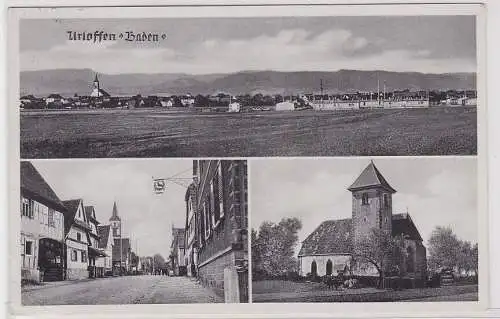 902420 Mehrbild Ak Urloffen "Baden" - Totalansicht, Kirche u. Straßenpartie 1939