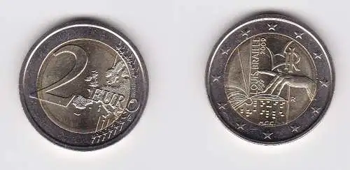 2 Euro Gedenkmünze Italien 2009 200. Geburtstag von Louis Braille Stgl. (132275)