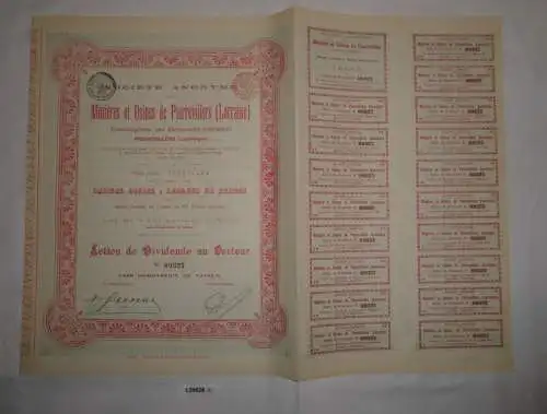 Stückaktie Eisensteingruben- und Hütten-AG Pierrevillers (Lothringen) (128628)