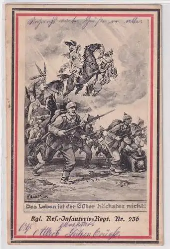 19188 Feldpost Ak königliches Reserve Infanterie Regiment Nr.236, 1915
