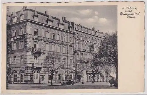 10483 Ak Mainz Hotel Rheingauer Hof Z.-Betriebe von Anton Ziegelmeier um 1940