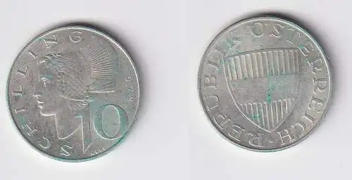10 Schilling Silber Münze Österreich 1972 f.vz (154363)