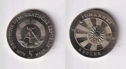 DDR Gedenk Münze 5 Mark Johannes Kepler 1971 Stempelglanz (121612)