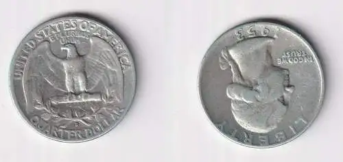 1/4 Dollar Silber Münze USA 1953 (151894)