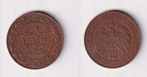 1 Pesa Kupfer Münze Deutsch Ostafrika 1890 vz  (121760)