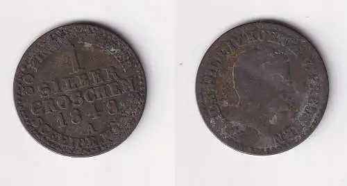 1 Silbergroschen Münze Preussen Friedrich Wilhelm IV 1848 A (151833)