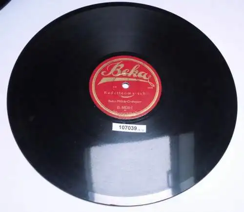 107039 Schellackplatte Beka "Kadettenmarsch" u.a. 1930