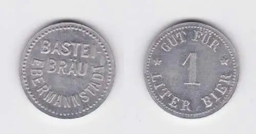 Gut für 1 Liter Bier Biermarke Aluminium Bastei Bräu Ebermannstadt (136288)