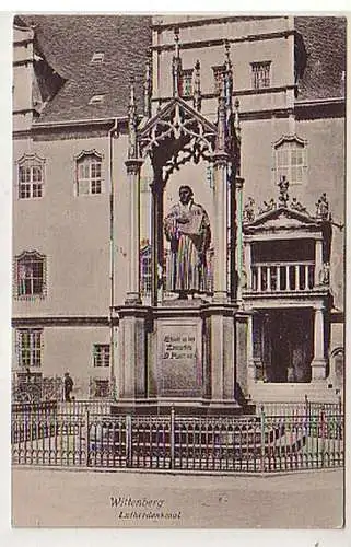 02073 Feldpost Ak Wittenberg Lutherdenkmal 1916