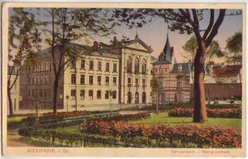 13843 Feldpost Ak Meerane Georgenplatz 1940
