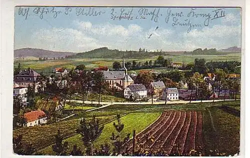 02494 FeldpostAk Spremberg in Sachsen Totalansicht 1915