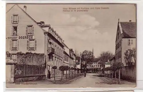 13405 Feldpost Ak Bad Niederbronn Hotel 1918
