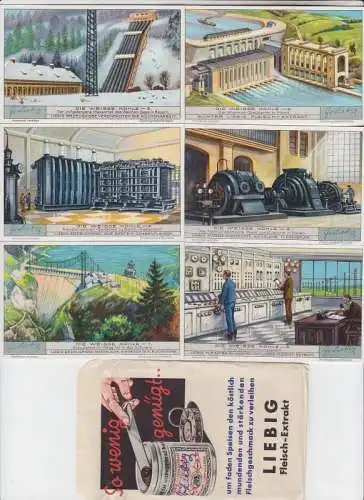 Liebigbilder Serie 1041 "Die weisse Kohle" komplett 1933 (109462)