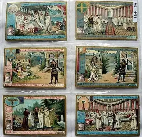 Liebigbilder Serie 604 Parsifal (Bühnenspiel v. Wagner), komplett 1904 (5/6451)