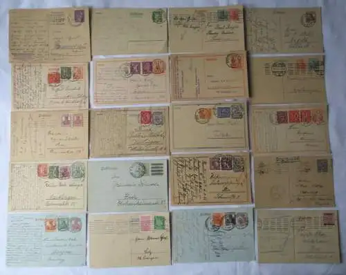 37 Ganzsachen Karten und Briefe Württemberg Stuttgart ab 1875 (108575)