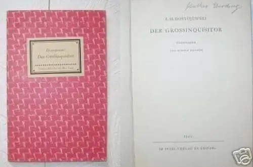 Insel-Bücherei Nr. 149 "Der Großinquisitor" 1940