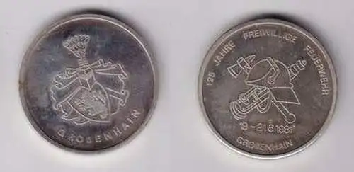 DDR Medaille 125 Jahre Freiwillige Feuerwehr Großenhain 1981