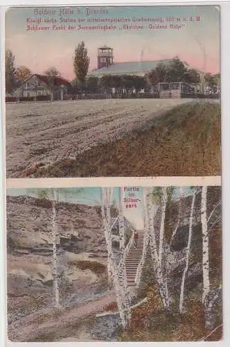 79469 Mehrbild Ak Goldene Höhe bei Dresden um 1910