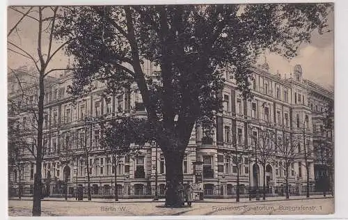 39010 Feldpost Ak Berlin Franziskus Sanatorium Burggrafenstraße 1, 1916