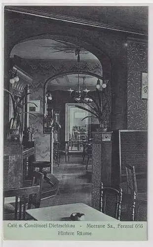 20372 Ak Meerane in Sa. Café & Conditorei Dietzschkau um 1910