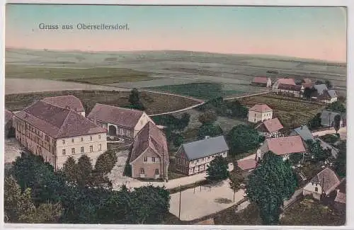 39432 Ak Gruss aus Oberseifersdorf - Totalansicht um 1920