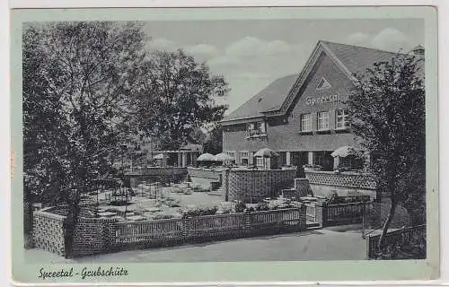 80829 Ak Grubschütz bei Bautzen Gaststätte Spreetal 1937