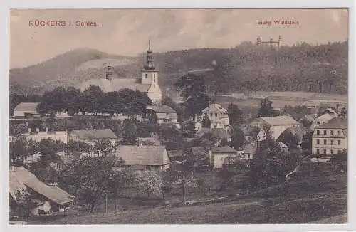 87214 Ak Rückers in Schlesien Szczytna Burg Waldstein um 1930