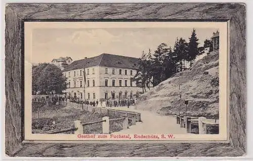 13697 Ak Endschütz S.W. Gasthof zum Fuchstal 1912