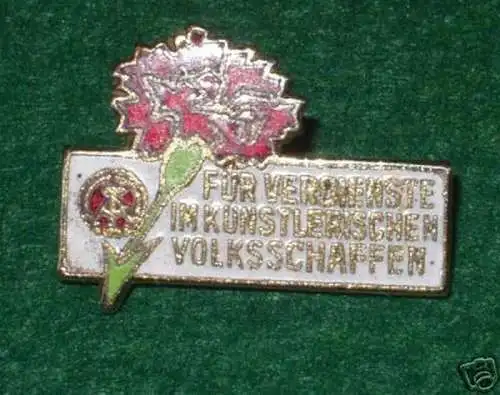 DDR Abzeichen für Verdienste im künstl. Volksschaffen