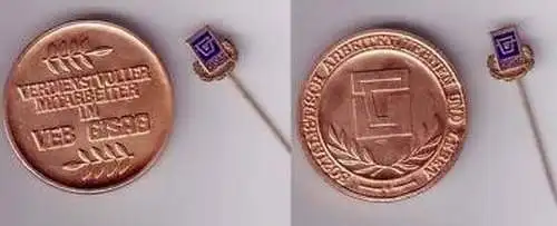 DDR Medaille und Abzeichen VEB GISAG Leipzig