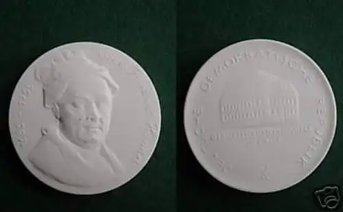 Meißner Porzellan Medaille Georg Friedrich Händel