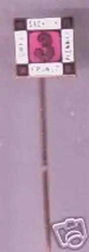 seltene alte emailierte Anstecknadel "Sachsen Dreier"