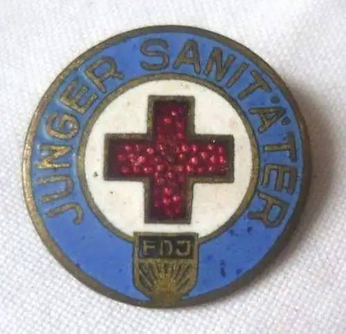 DDR Abzeichen "Junger Sanitäter" im Jugendrotkreuz