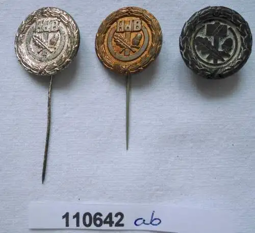 3 verschiedene Abzeichen DDR Handwerkskammer Halle (110642)