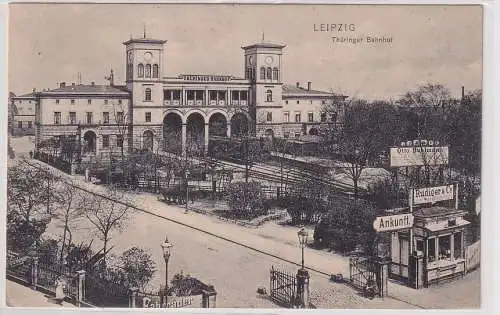 54972 AK Leipzig - Thüringer Bahnhof um 1910