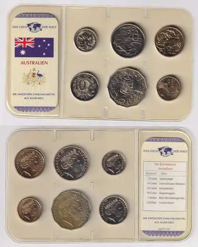 Kursmünzsatz Das Geld der Welt KMS 6 Münzen Australien im Blister (170697)