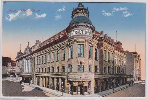 78624 Feldpost Ak Leipzig - Partie am Centraltheater 1916