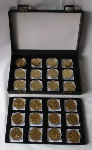 Sammlung 24 Münzen Solomon Islands Eritrea Isle of Man St. Helena usw. (134491)