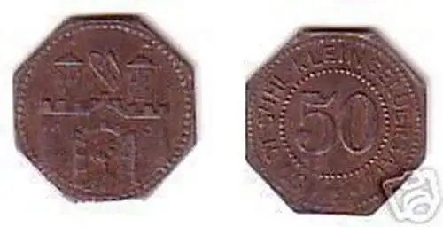 Notgeld Münze 50 Pfennig Stadt Suhl um 1920