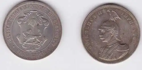 1 Rupie Silber Münze Deutsch Ost Afrika 1890 vz/ Stgl Jäger 713 (137753)