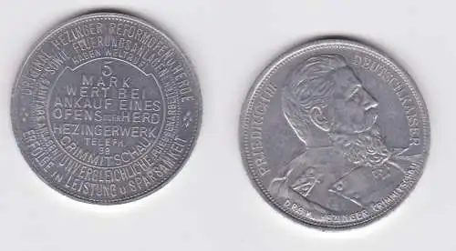 5 Mark Alu Wertmarke Hezinger Hezingerwerk Rabattmarke Crimmitschau (152073)